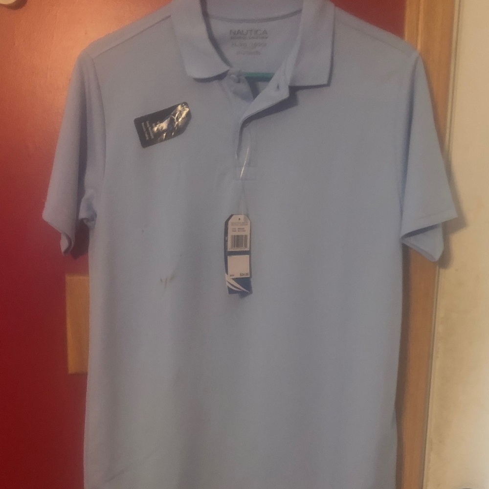 Nautica Men's Sky Blue Polo Shirt